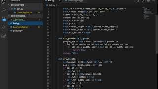 Python Small Game - Bouncing Ball with a paddle