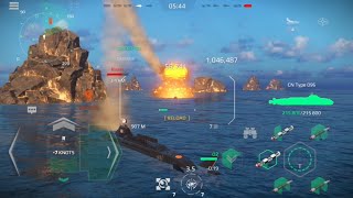 Modern Warships Type 096 submarine gameplay, 1.3 million damage, all 5 kills