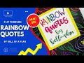 NEW! Kell of a Plan Rainbow Quotes Sticker Book Flip Through | MUST SEE