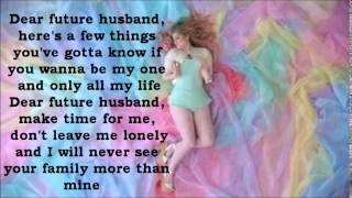 Meghan Trainor - Dear Future Husband Lyrics
