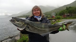 Wędkowanie na fiordzie Norweskim - Waleczne Czarniaki.