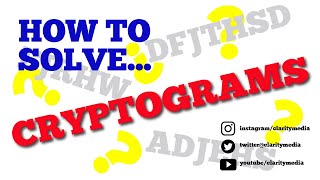 How To Solve Cryptogram Puzzles