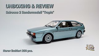 UNBOXING \u0026 REVIEW | VW Scirocco Tropic 1986 | Norev 1:18