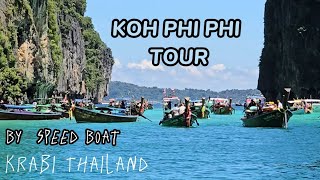 [4K] Koh Phi Phi Tour by Speed Boat, Krabi Thailand