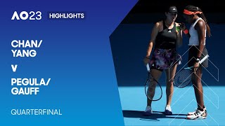 Chan/Yang v Pegula/Gauff Highlights | Australian Open 2023 Quarterfinal