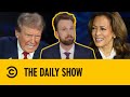 Trump Accuses Harris Of Cheating At Presidential Debate | The Daily Show