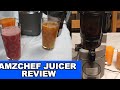 AMZCHEF SJ 036 Automatic Cold Press Juicer Unboxing & Review