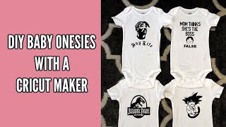 DIY BABY ONESIES WITH A CRICUT MAKER!