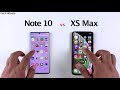 SAMSUNG Note 10 vs iPhone XS Max Speed Test | 2021