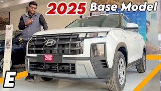 2025 New HYUNDAI CRETA E Base Model Updated New Model || Creta 2025 E White Colour Review