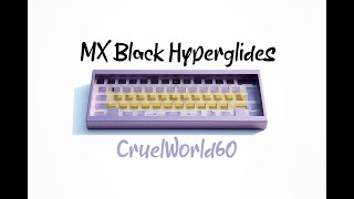 Cruelworld CW60 Polycarbonate Plate w/ Hyperglides - Sound Test