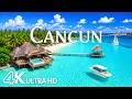Cancun 4K UHD – Caribbean Waters, White Sand Coast & Exotic Island Views | Relaxing Music