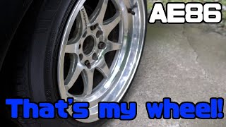 AE86 僕のホイールはこれだ！！That's my wheel!