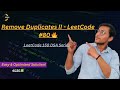 ✅ Remove Duplicates from Sorted Array II | LeetCode 80 | Two Pointer Approach 🔥