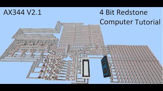 4 Bit Redstone Computer Tutorial: addressable RAM and wiring! - P3