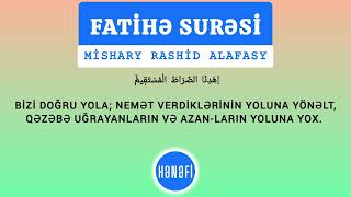 Fatihə Surəsi - Mishary Rashid Alafasy