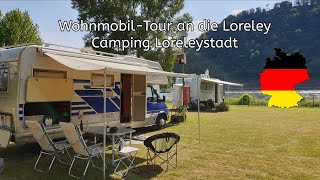 Mit dem Wohnmobil zur Loreley an den Rhein - Camping Loreleystadt