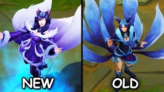 All Ahri Skins NEW and OLD Texture Comparison Rework 2023 (League of Legends)