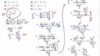 Implicit Differentiation Exercises 08
