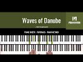 Waves of the Danube - Ion Ivanovici (Sheet Music - Piano Solo - Tutorial - Piano Notion Method Book)