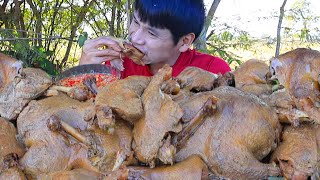 เป็ดพะโล้น้ำจิ้มรสเด็ดแกล้มผักสดแซ่บคักอีหลีครับพี่น้องMUKBANG EATING SHOW/โก้อีสานพาแดก