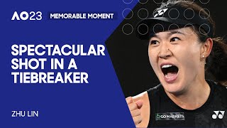 Zhu Lin's Stunning Lob | Australian Open 2023