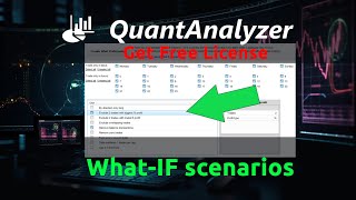 Analyze trading results with Quant Analyzer What-IF scenario analysis | #trading #whatif