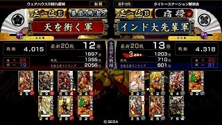 戦国大戦 傾奇者対決 [2015/06/14] 天を衝く VS インド大先輩