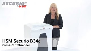 HSM of America 1843 SECURIO B34c Cross-Cut Shredder