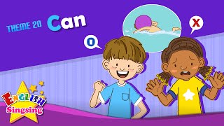 Theme 20. Can - Can you swim? | ESL Song & Story - Learning English for Kids