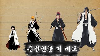 [블리치] 블리치 캐릭터들의 키 순서