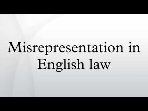 Misrepresentation In English Law - YouTube