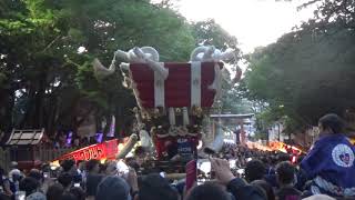 枚岡秋郷祭　2018年10月14日　河内太鼓台宮入③