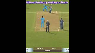 Real cricket 22 Different Bowling Washington Sundar #shorts