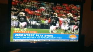 Iron Bowl Highlights on the Today Show