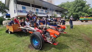 เบิร์นยางสุดมันกับทีมงานรถไถซิ่งเมืองขุขันธ์ Tractor