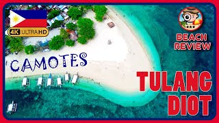 Tulang Diot Beach San Francisco CAMOTES ISLANDS (Crystal Clear Water!) 4K Walking Tour/4K Beach Walk