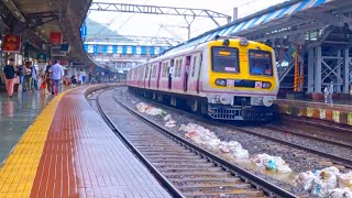 Honking Fast Local Train Skip Mumbra Railway Station | Indian Railways