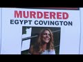 $25,000 reward offered for tips leading to arrest in murder of Egypt Covington