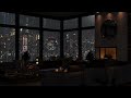 Relax In A Cozy Apartment Overlooking The New York City In The Rain - Relax, Sleep Deeply