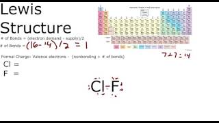 ClF Lewis structure chlorine monofluoride