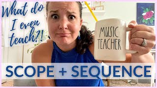Creating a Scope + Sequence // AKA What to teach in elementary music