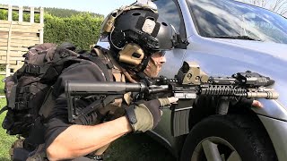 airsoft shooting drills 💥TOKYO MARUI MK18 and DDM4 PDW GBBR,