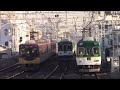 【京阪電車】 平日朝ラッシュ時に森小路を通過する下り列車　2013年1月7日