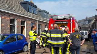 Bewoner ernstig gewond bij felle brand in woning Harlingen