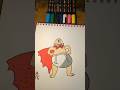 Drawing Captain Underpants With Posca Markers! #shorts