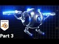 Sci-Fi Security Drone - Part 3 (Blender Tutorial)