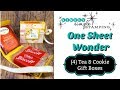 One Sheet Wonder 4 Tea & Cookie Gift Boxes You Will Want to Make Today