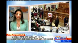 Nicolás Maduro llegará este miércoles a Argentina para reunirse con Cristina Fernández