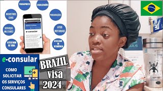 BRAZIL VISA 2024 | How to use the Brazilian e-Consular to book an interview.